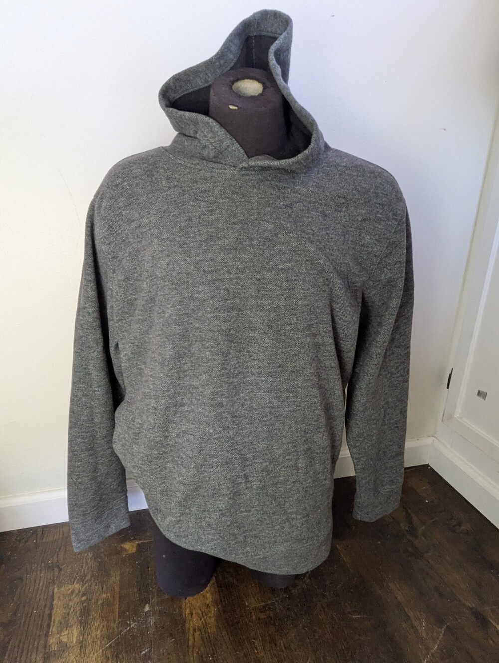 Men's Jachs New York Large Grey Hooded Sweatshirt